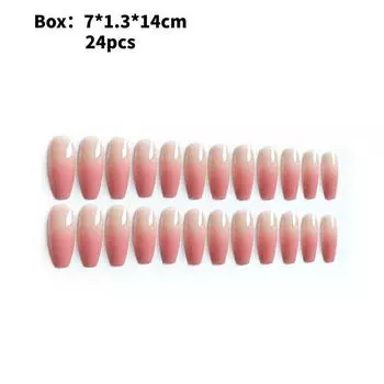 Art Nail Wearable Fashion Simple Classic Gradual Detachable Nail Style Patch