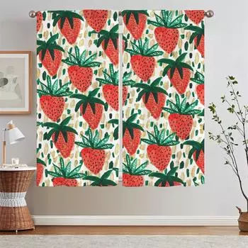 Art Pattern Tulle for Living Room Decoration Tentacles Tulle in Kitchen Curtains 2 Pieces Window Cover Curtain Tiebacks Blackout W50xH70cmx2pcs-CL