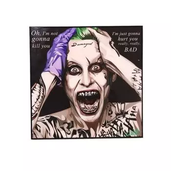 Арт-рамка JOKER Товары KEETATAT SITTHIKET Batman DC Pop Art Рамка Интерьерное искусство Зарубежный фильм Плакат Панель Импорт Дань уважения Персонаж Стильный