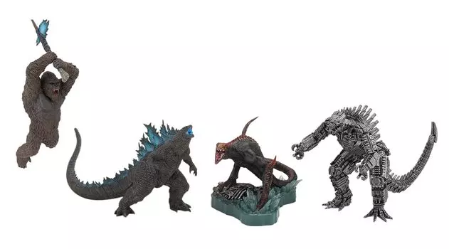 Art Spirits Gekizo Series GODZILLA KONG окрашенная торговая фигурка 4 шт. КОРОБКА VS. (2021) Немасштабируемый AT-056