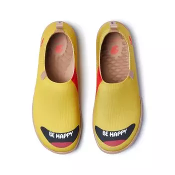 Art Walking Стильная пара Рекомендуемая обувь для путешествий Подарок Be Happy cm [UIN] Ультралегкая обувь, женские мокасины, туфли без застежек, дизайн, обувь,