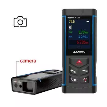 ARTBULL Лазерный дальномер 160м 80м с камерой Цветной экран Перезаряжаемый дальномер для использования вне помещений 80m