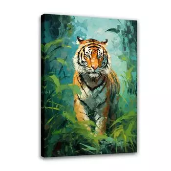 Artcozy черный розовый animal crossing украшение детской комнаты скандинавский домашний декор бохо украшение для дома холст масло без рамки 21*30cm No Frame