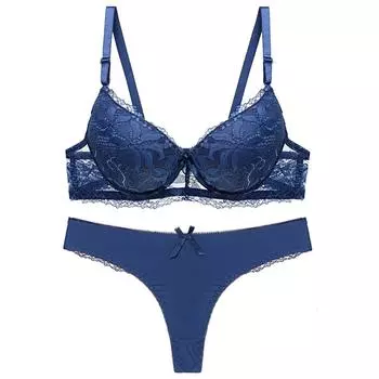 Artdewred кружевной бюстгальтер пуш-ап и трусики комплект женского нижнего белья нижнее белье с вышивкой бюстгальтер короткие комплекты 70B белый