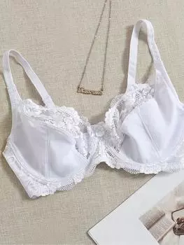 Artdewred кружевной бюстгальтер с перспективой женское сексуальное женское белье на косточках с цветочным принтом бюстгальтеры больших размеров 85C белый