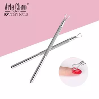 Arte Clavo 1 шт. Нержавеющая сталь УФ-гель для снятия лака для ногтей Наборы инструментов для ухода за педикюром и маникюром Толкатель для ногтей Инструменты для дизайна ногтей