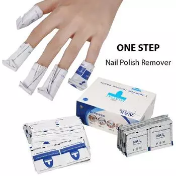 Arte Clavo 200 шт., обертывания для снятия лака для ногтей, гель-лак для ногтей, средство для легкого замачивания, очищающее средство для маникюра и дизайна ногтей, средство для удаления магии