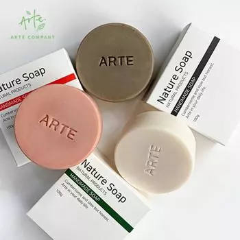 Arte Natural Soap Houttuynia cordata очищающее мыло для лица ручной работы, 100 г, 1 шт.