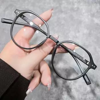 Артефакт без макияжа, большая оправа TR90, оправа для очков в стиле ретро, оправа для рисовых ногтей, может быть оснащена защитой от близорукости, защиты от синего света