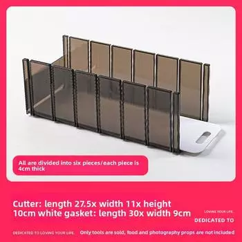 Артефакт для нарезки рулета, Специальная форма для равномерной сегментации, Слайсер, Коммерческая выпечка, Кухонный инструмент для укладки слоев 6 pcs, each 4cm