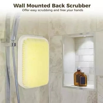 Артефакт натирания спины Ленивые люди принимают ванну, чтобы вытереть спину о стену Отшелушивающая щетка для спины Инструмент для очистки ванной в домашних условиях