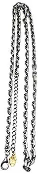 Artemis Classic cut azuki silver chain 4mm smoked Silver accessories for men and women Brand jewelry Silver 925 Silver chain necklace [Artemis