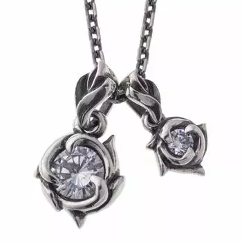 Artemis Classic Подвеска Двойной Цветок Серебряные Аксессуары Бренд Ювелирных Изделий Серебро Серебро 925 Ожерелье [Artemis Classic] ac-acp0327 Мужской Женский