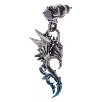 Artemis Classic Серьги Могучий Дьявол ACE0187 Серебряные Аксессуары Брендовые Ювелирные Изделия Серебряные Серьги Серебряные Серьги Серьги-Кольца Пара 925 [Артемис синий