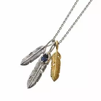 Artemis Classic Тройная подвеска Перо Серебряные аксессуары Брендовые украшения Серебро 925 [Artemis Classic] ac-acp0326 Мужской Женский