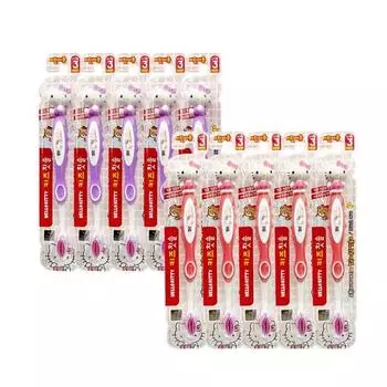 Детская зубная щетка Artex Hello Kitty Figure Step3, разноцветная, 1 шт., 10 шт., популярный персонаж в Корее