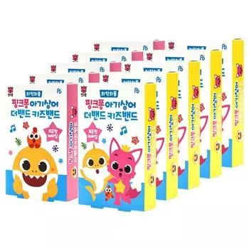 Artex Pinkfong Baby Shark The Band Kids Band стандартного типа, 16 частей, 10 частей, популярный персонаж в Корее
