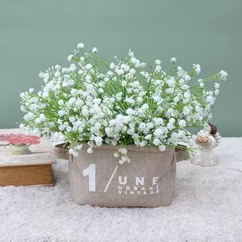 Artflower 5 шт. искусственные цветы гипсофила цветы, искусственные растения и цветы искусственная гипсофила для свадебных букетов, домашнего декора и поделок своими руками One Size