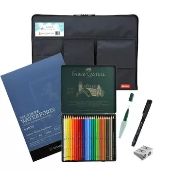 artgear Оригинальный набор акварельных карандашей Debut, акварельные карандаши 24 с сумкой [набор ACL] (Цвета Кастель Дюрер)
