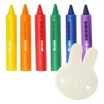 Arti Rabbit Bath Play Смываемые мелки (6 типов) + Набор губок для ванны «Кролик», корейские игрушки для ванны