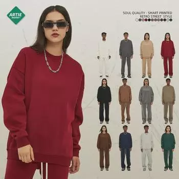 ARTIE Men s 2024 Autumn/Winter Dopamine Plus Velvet Thick Sweatshirt M