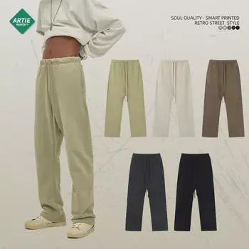 ARTIE Men s 2024 Velvet Drawstring Wide-Leg Trousers - Smith Street Fashion Style