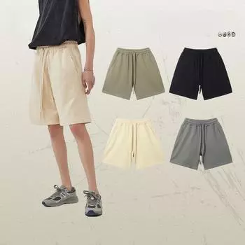 ARTIE мужские повседневные спортивные шорты из хлопковой махровой ткани плотностью 380 г на шнурке