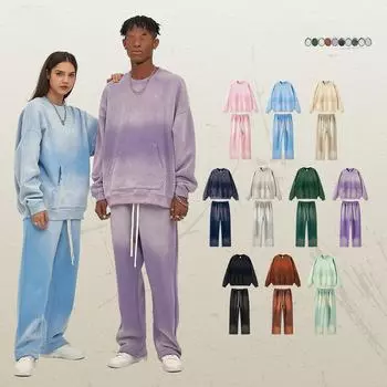 ARTIE Мужской комплект из свитера и брюк с эффектом распыления и потертости 2023 года, осень/зима Trousers M