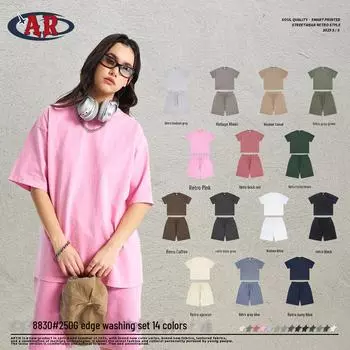 ARTIE Мужской винтажный уличный костюм с короткими рукавами 2025 года Short Sleeve, S