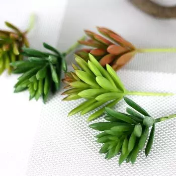 Искусственное пластиковое суккулентное растение кактус эхеверия цветок домашний офис декор подарок зелёный