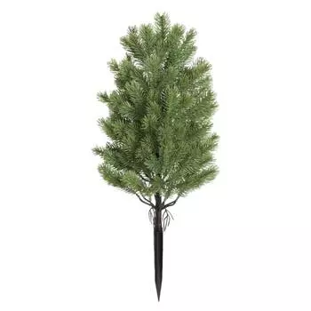 Artificial Cedar Topiary Tree with Stake Lifelike Faux Cedar Pines Christmas Tree UV Resistant Simulated Shrubs for Front Porch Outdoor Decor 1pc