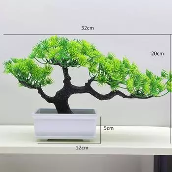 Artificial Changpai Scotch Pine Thuja Sutchuenensis Tree Bonsai Plastic Plant StyleQ