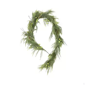 Artificial Christmas Garland Green Rattan 6ft for Home Decor Wall Hanging Ornament