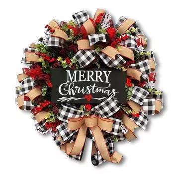 Artificial Christmas Wreath Cute Portable Simulation Fruits Decoration Beautiful Garlands Ornament Holiday Front Door