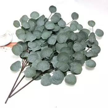 Artificial Eucalyptus Flower Arrangement Dining Table Decoration Eucalyptus Leaf Single Branch with Fruit Simulation Eucalyptus XXL