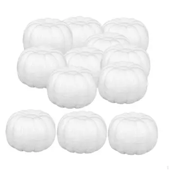 Artificial Fake Pumpkins Foam Decorative for DIY Crafs Halloween School Projects Style A