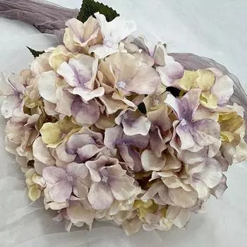 Artificial Flower Hydrangea Wedding Hotel Decoration Scene Supplies Ornaments White Purple