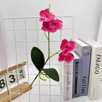 Artificial Flower Phalaenopsis Wedding Photography Props Party Decorations Gift Purple