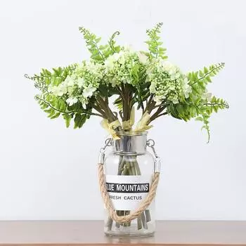 Искусственные цветы, дикие гвоздики, букет из бонсай, украшения для дома, зеленые растения, цветочная композиция, имитация растений жёлтый