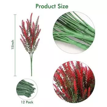 Artificial Lavender Bundle Flowers Fake Plants Valentine s Day Wedding Decoration DIY Bridal Bouquet Crafts Home Garden Decor