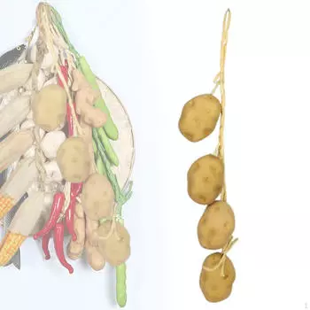 Artificial Plant Ornament, Corn Model, Educational Tool, Versatile Photo Prop, Fake Ornament 50x10x5cm_Potato