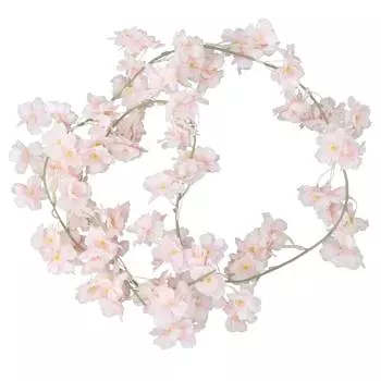 Artificial Rattan Decorative Simulation Cherry Blossom Wedding Flower Pink Iron Wire Decorate 180X5CM розовый