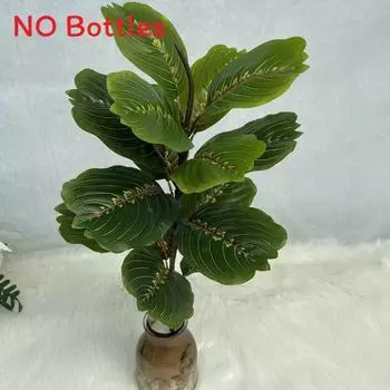 Artificial Realistic Plant Ficus Elastica Leaf Foliage Home Wedding Office Decor Style A
