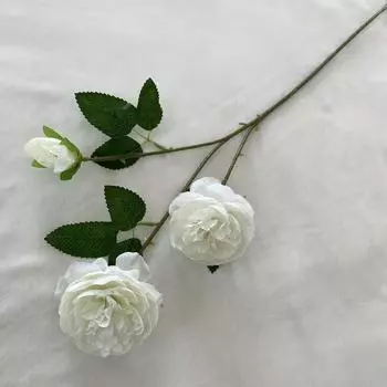 Artificial Rhododendron Flower Wedding Hotel Restaurant Desktop Decoration Milk White