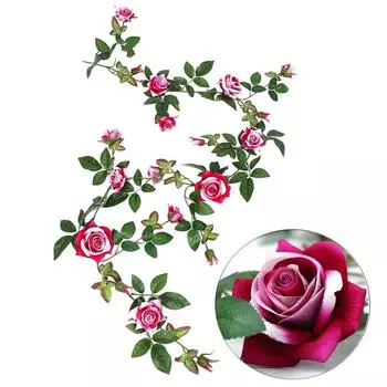 Artificial Rose Vine Home Decor Wedding Decoration фиолетовый