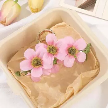 Artificial Six Flowers Hair Claw Fashion Hair Clips Hairpin Spring Summer Hair Accessories For Women Girl