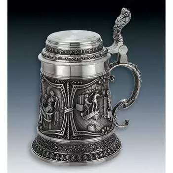 ARTINA Bierkrug Gambrinus Пивная кружка из оловянного сплава (олово) [10346]
