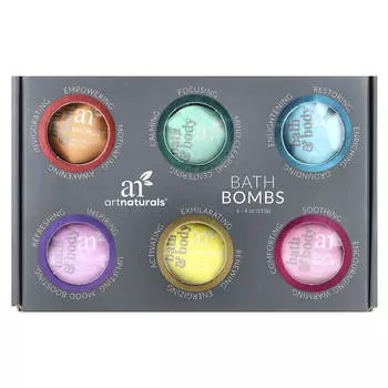 artnaturals, бомбочки для ванны, 6 упаковок, 4 унции (113 г) каждый