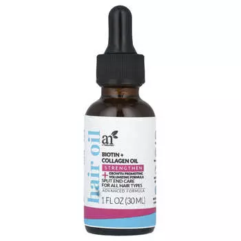 artnaturals, Масло для волос, биотин + коллагеновое масло, 1 жидкая унция (30 мл)