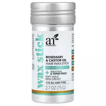 artnaturals Воск для волос с розмарином и касторовым маслом, для всех типов волос, 75 г (2,7 унции)